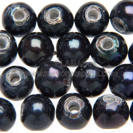 Perlas Cultivadas de Agua Dulce ,Azul 10mm.