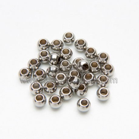 Bola de Acero Inoxidable de 4mm con agujero de 1,2mm.