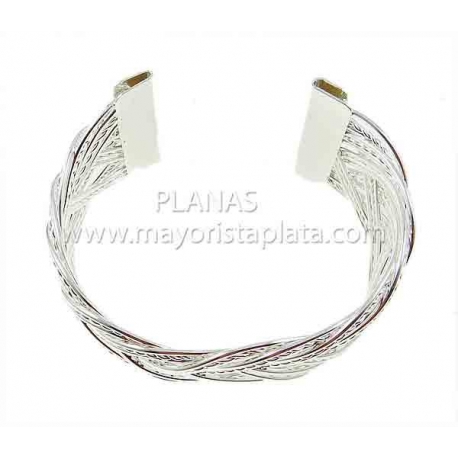 Pulsera en  Acero Inoxidable y Baño Oro Rosa. 