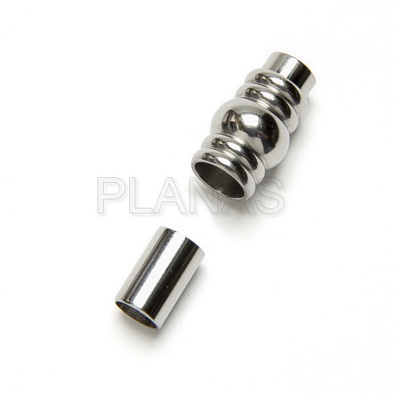 Cierre en Acero Inoxidable Magnetico con agujero de 4mm.