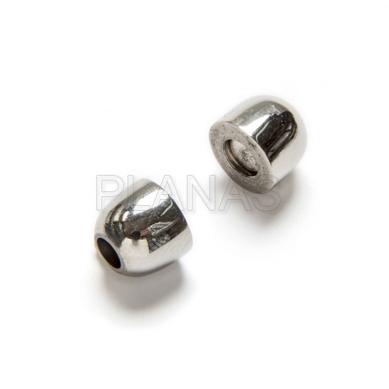 Fechamento de aço 11x6mm.