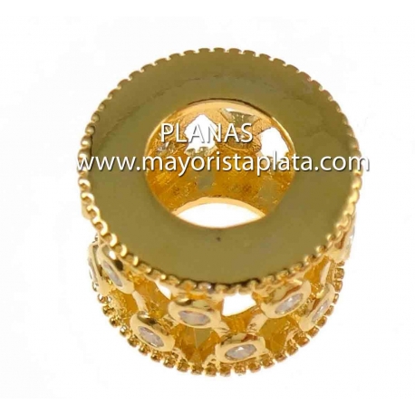 Entrepiezas de Micro Pave y Latón