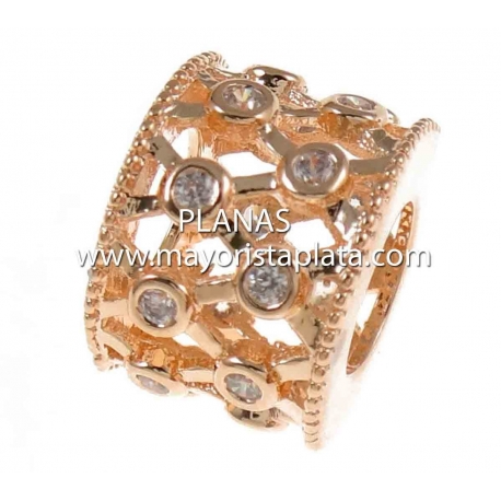 Entrepiezas de Micro Pave y Latón