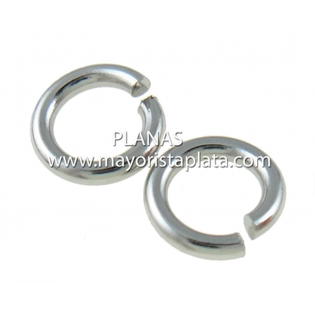 Anillas en Acero Inoxidable de 4x0.8mm.Bolsas de 1000pz.