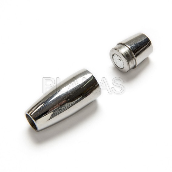 Fecho de aço inoxidável de 6 mm.