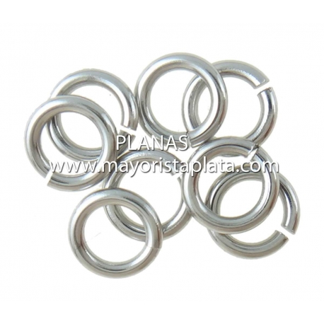 Anillas en Acero Inoxidable de 6x0.8mm.Bolsas de 1000pz.