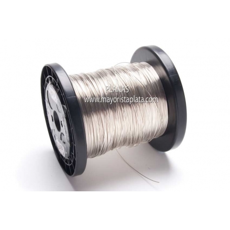 Silver thread 0.4mm.