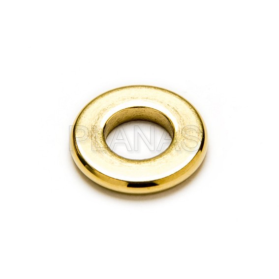 Donut en Acero Inoxidable de 10x10x1,5mm.
