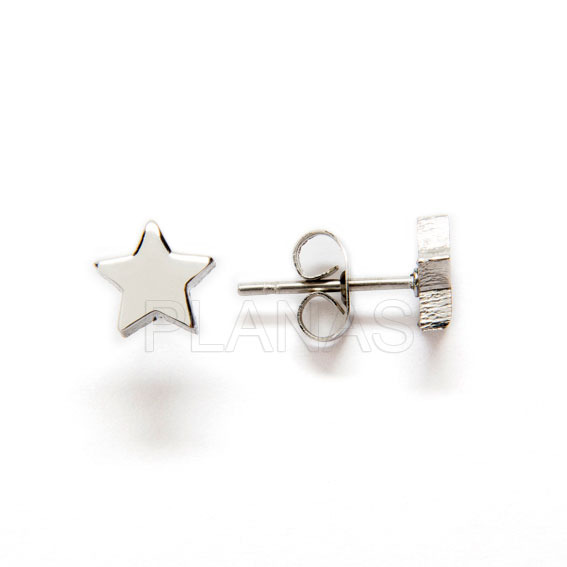 Pendiente Estrella en Acero Inoxidable.