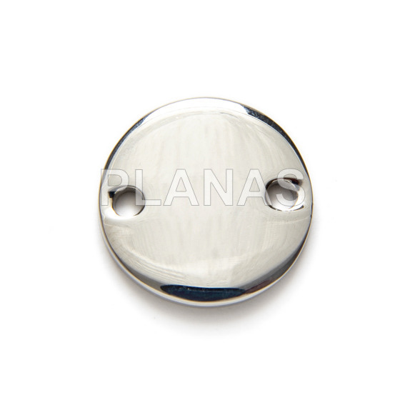 Placa redonda en Acero Inoxidable 13x1mm.