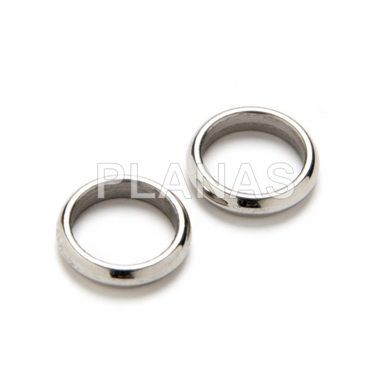 Soldada 9,4x9,4x2mm anel de aço