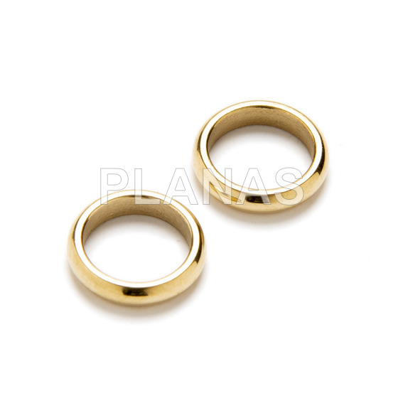 Soldada 9,4x9,4x2mm anel de aço