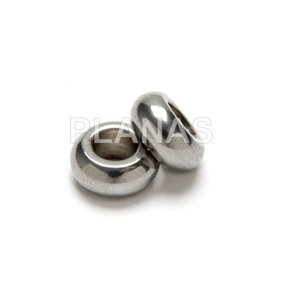 Entrepieza en Acero Inoxidable.8x4mm.