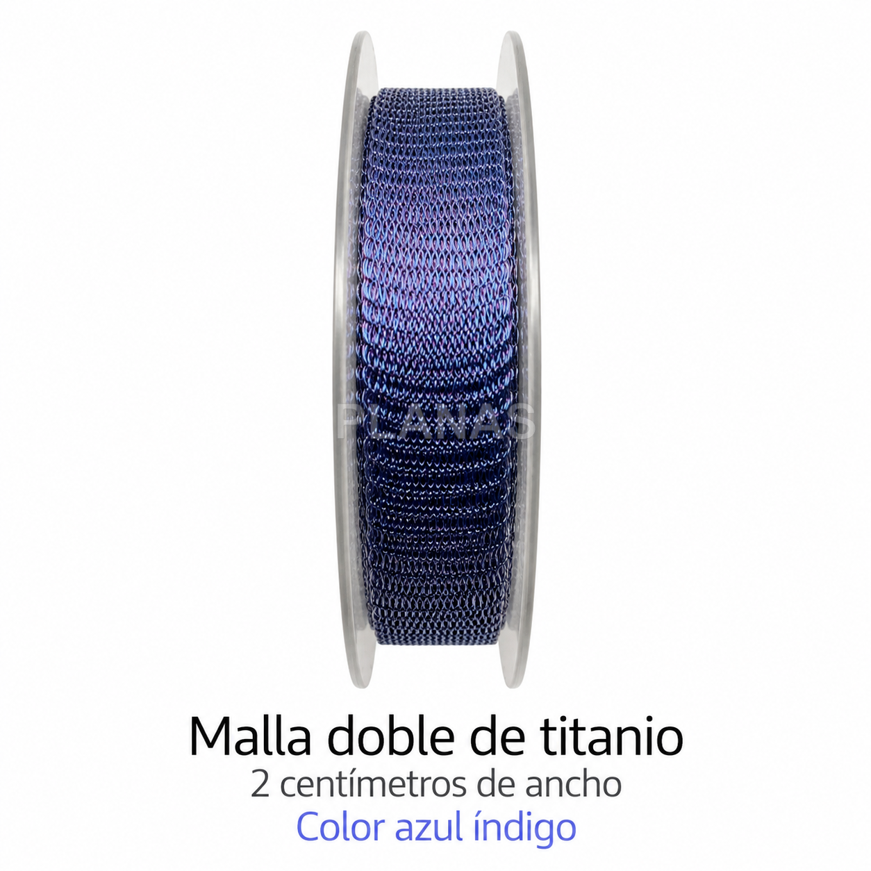 1 metro de malla doble de Titanio de 2cm.