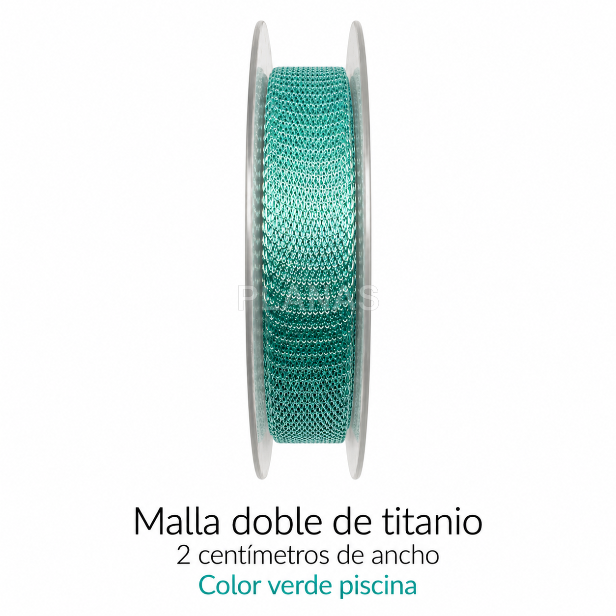 1 metro de malla doble de Titanio de 2cm.