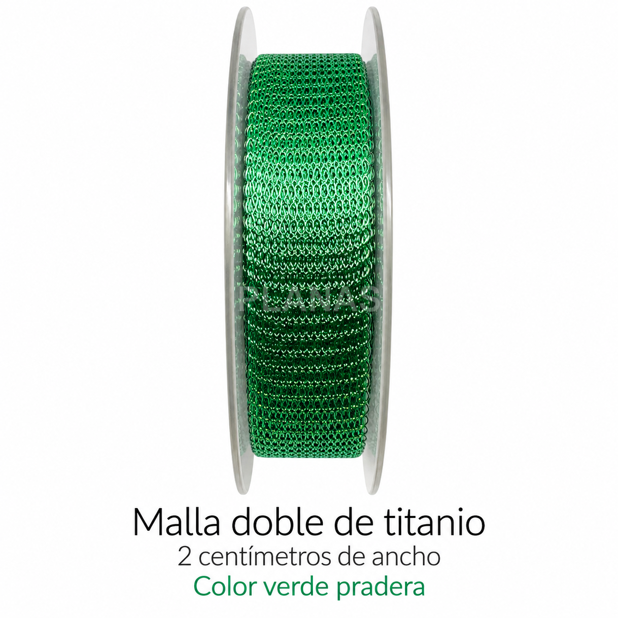 1 metro de malla doble de Titanio de 2cm.