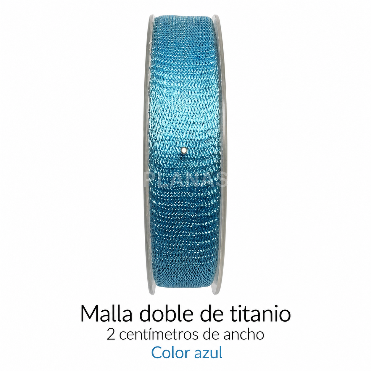 1 metro de malla doble de Titanio de 2cm.