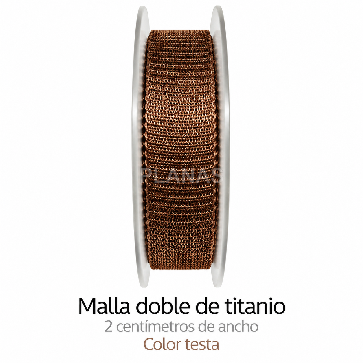 1 metro de malla doble de Titanio de 2cm.