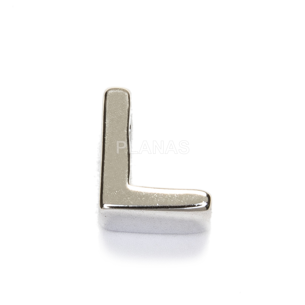 Interpiece sterling silver letter.