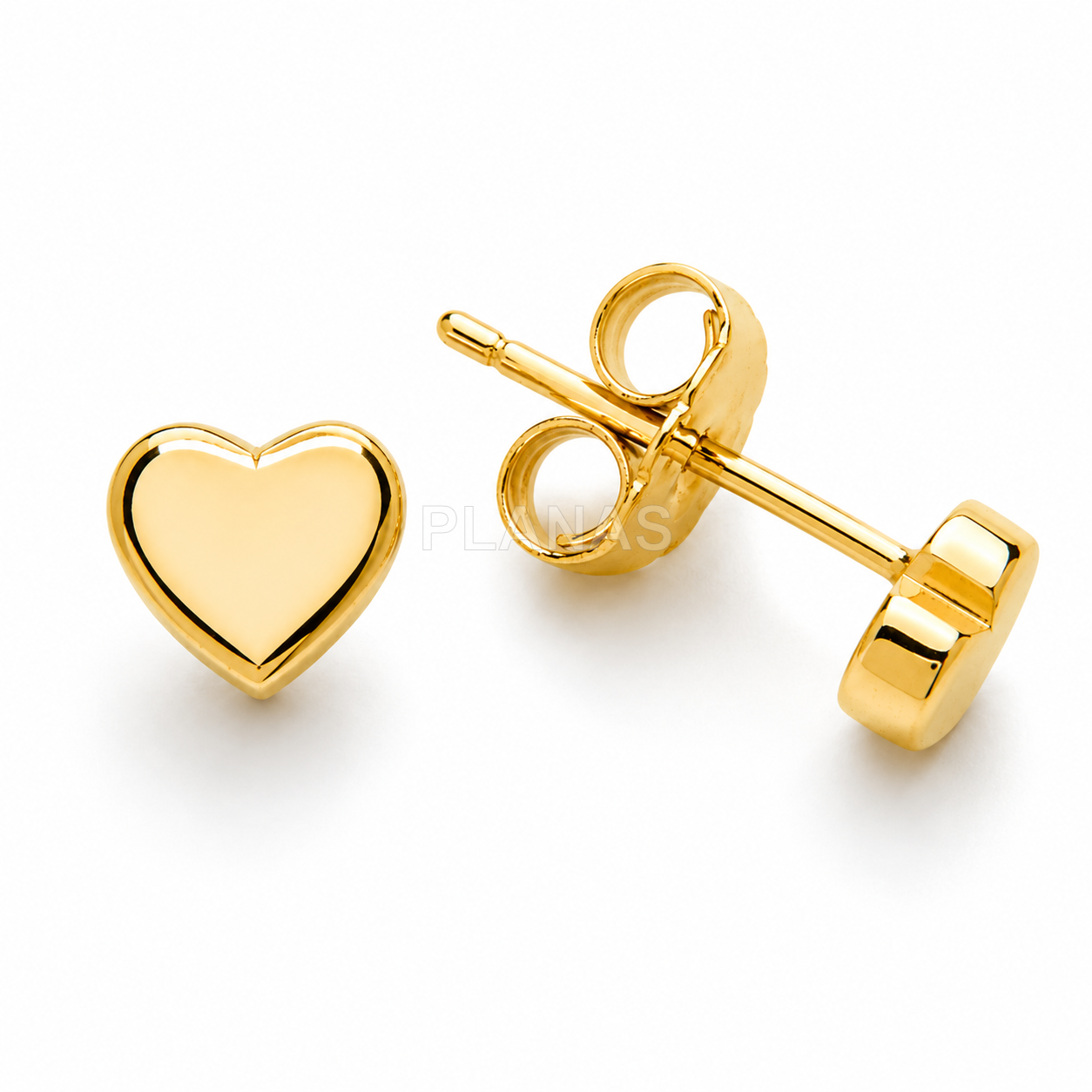 Pendientes en Plata de ley. CORAZON.