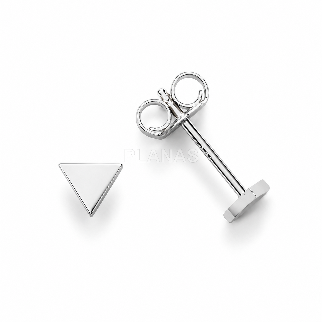 Pendientes en Plata de ley. TRIANGULO.