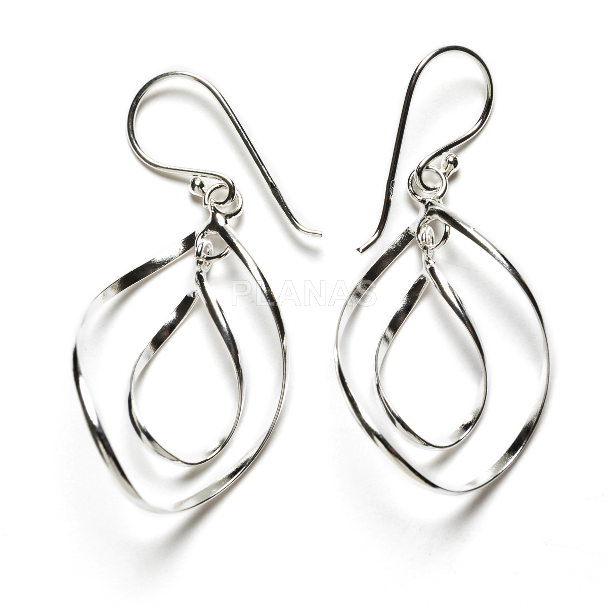 Pendientes en Plata de Ley.