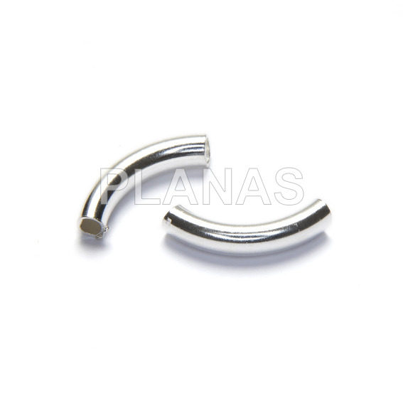 Tubo Curvado en Latón.14x3x2mm. 