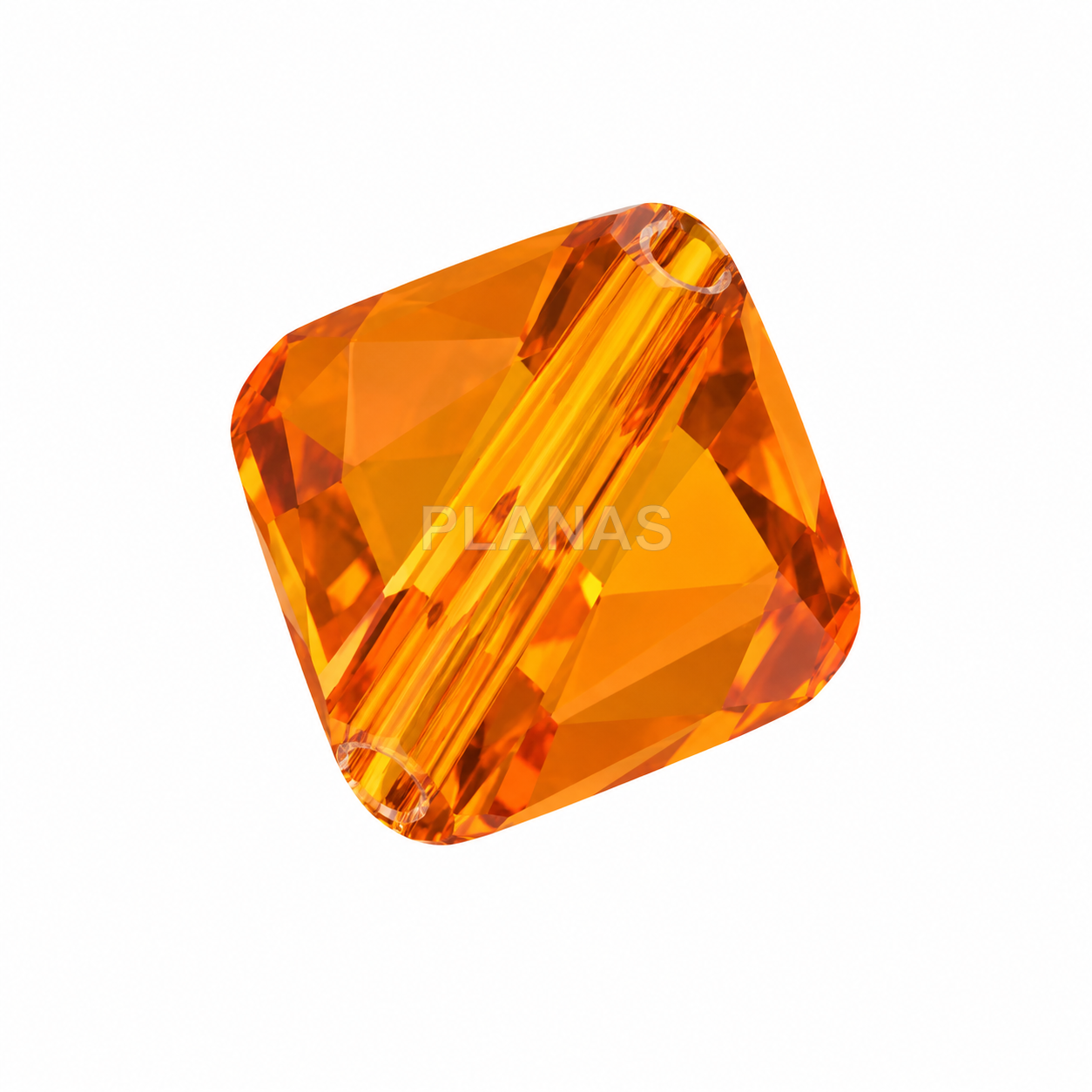 Pingente de prata rhodium.