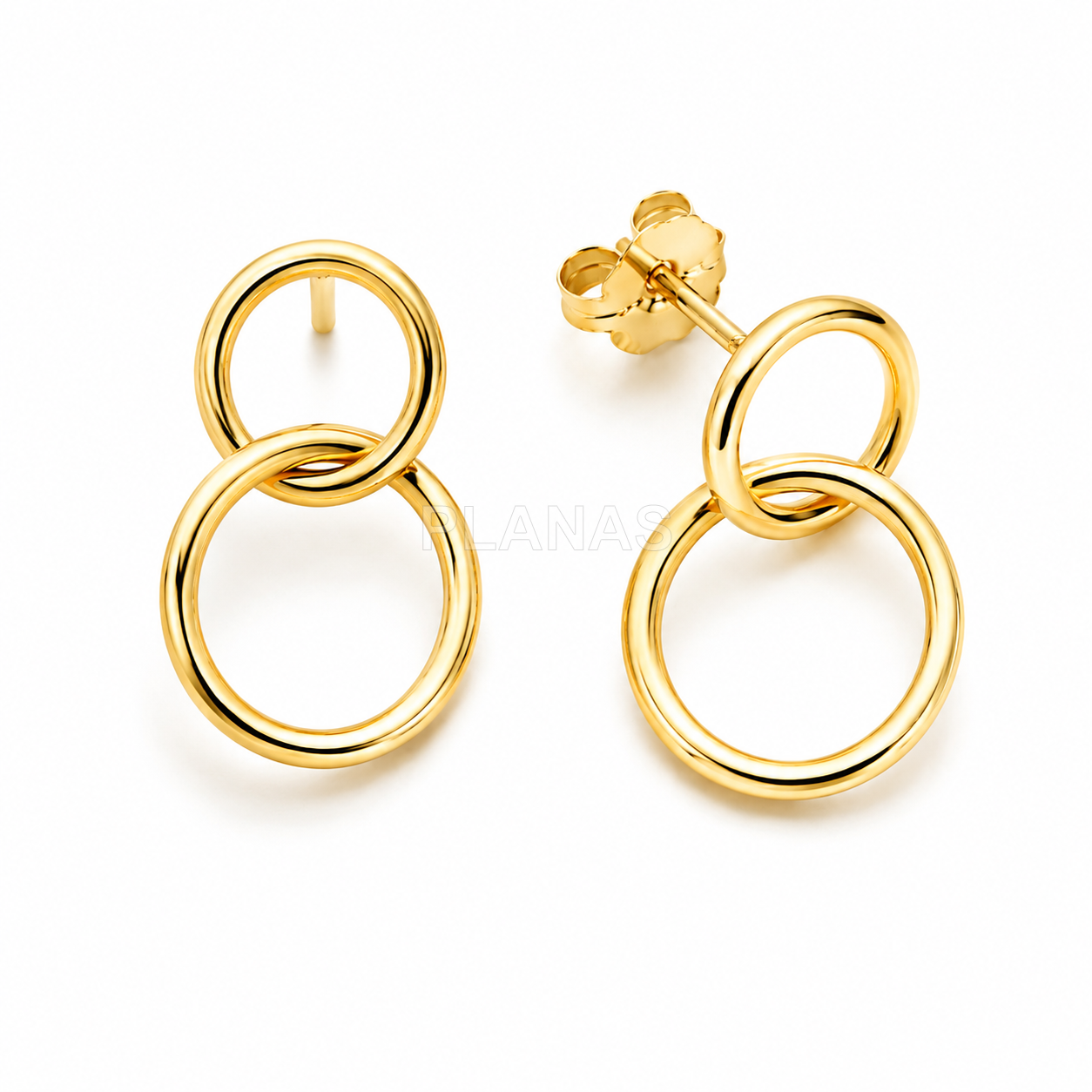 Aros en plata de ley. 19x12mm.