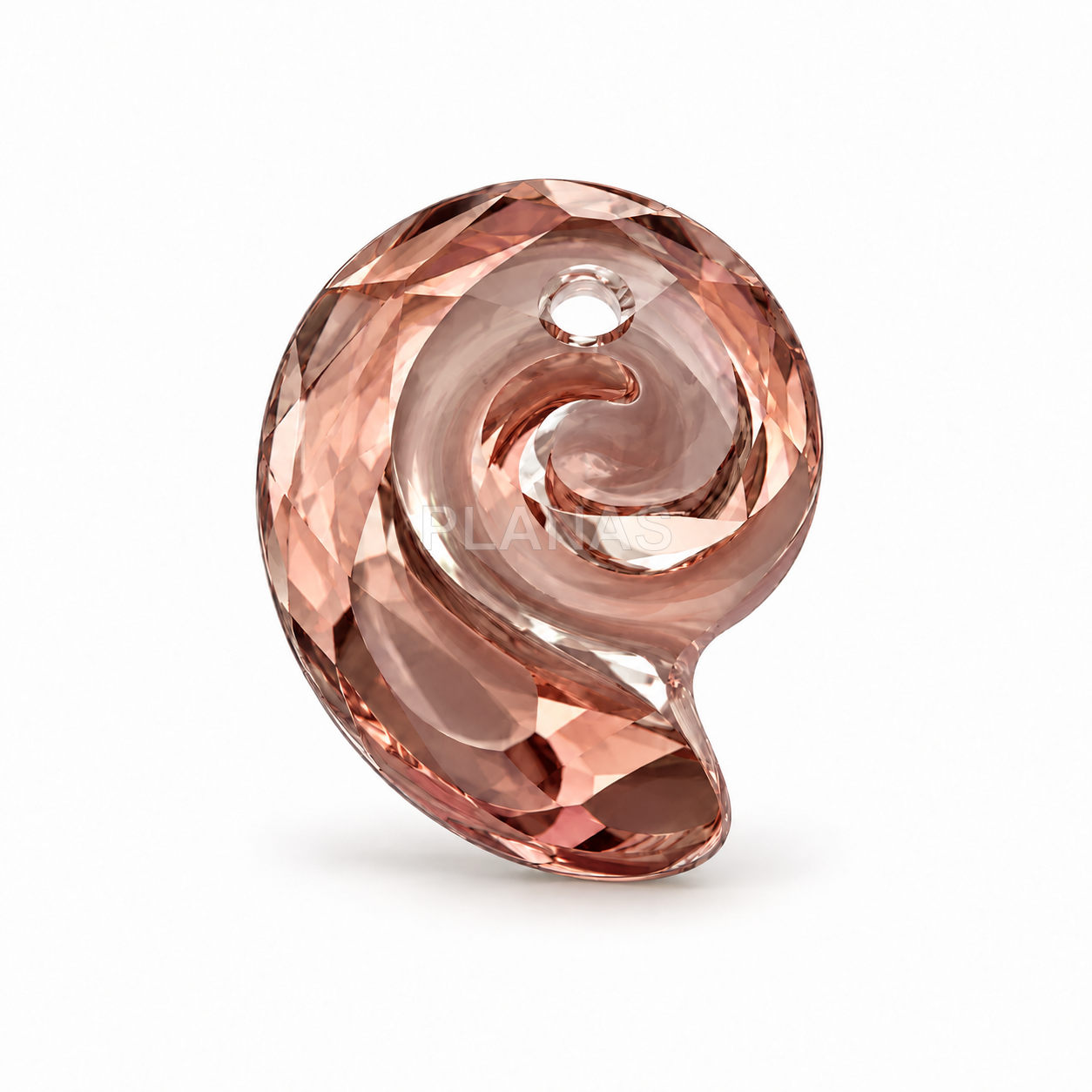 Pingente swarovski caracol 15x12mm.