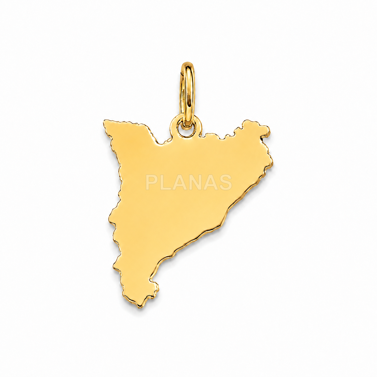 Colgante en Plata de ley. MAPA CATALUNYA.