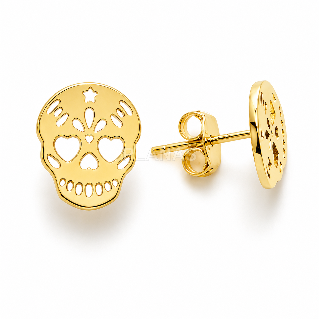 Pendientes en Plata de ley. CALAVERA.