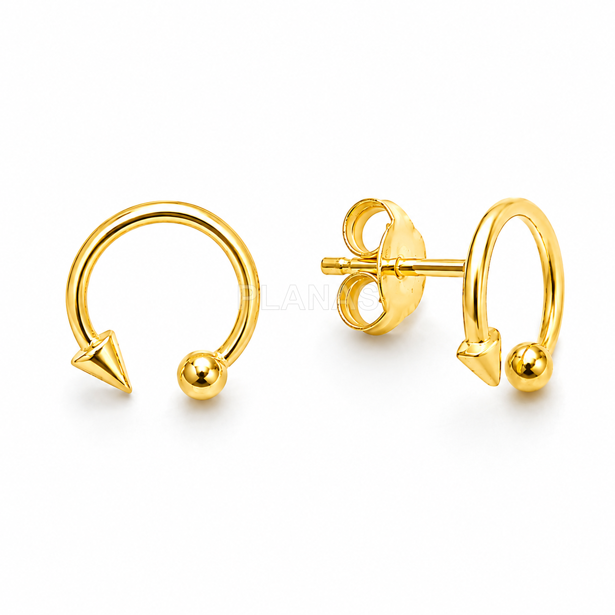 Pendientes en Plata de ley.  