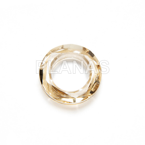 Cosmic Round Ring.14mm.Color Golden Shadow.
