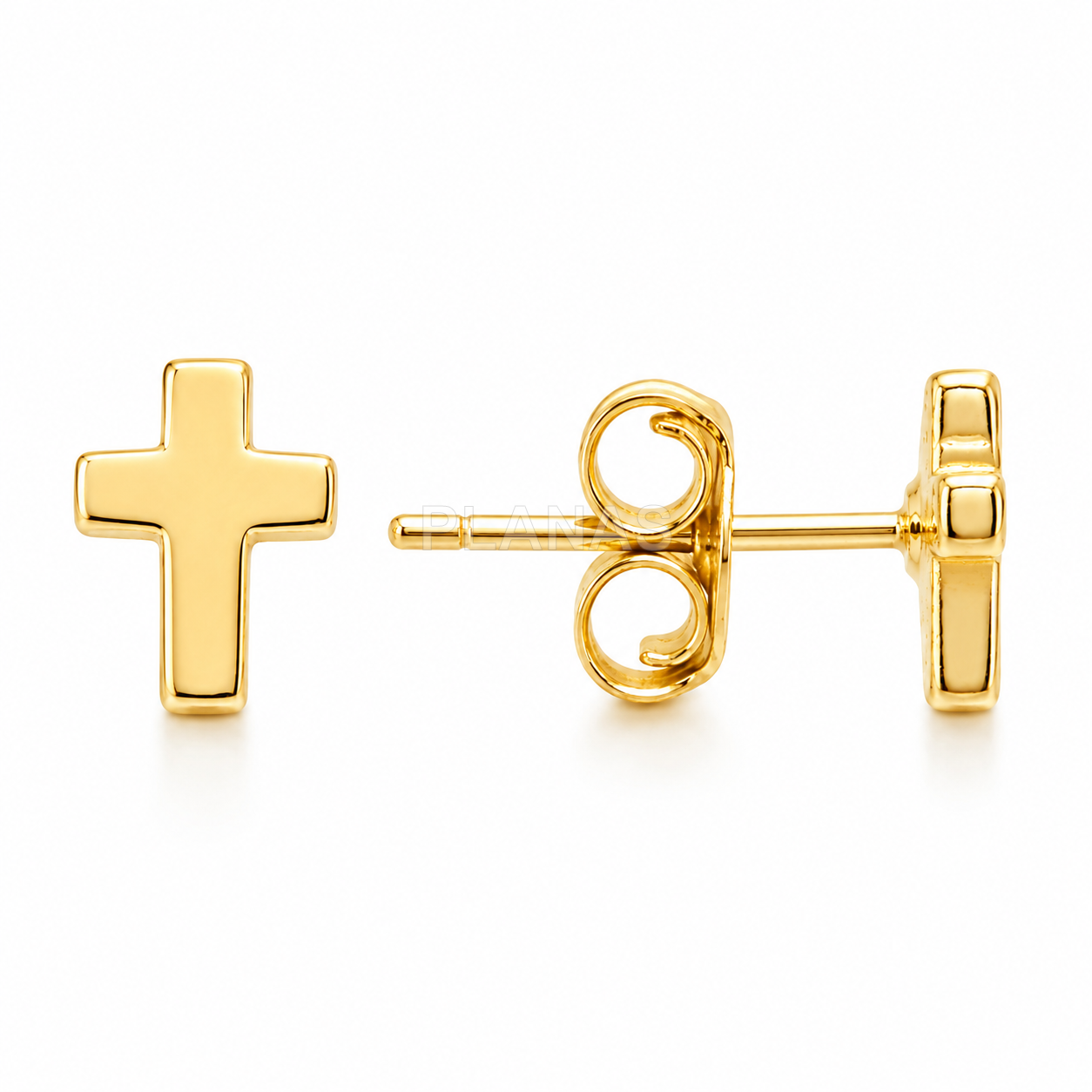 Pendientes en Plata de ley. CRUZ.