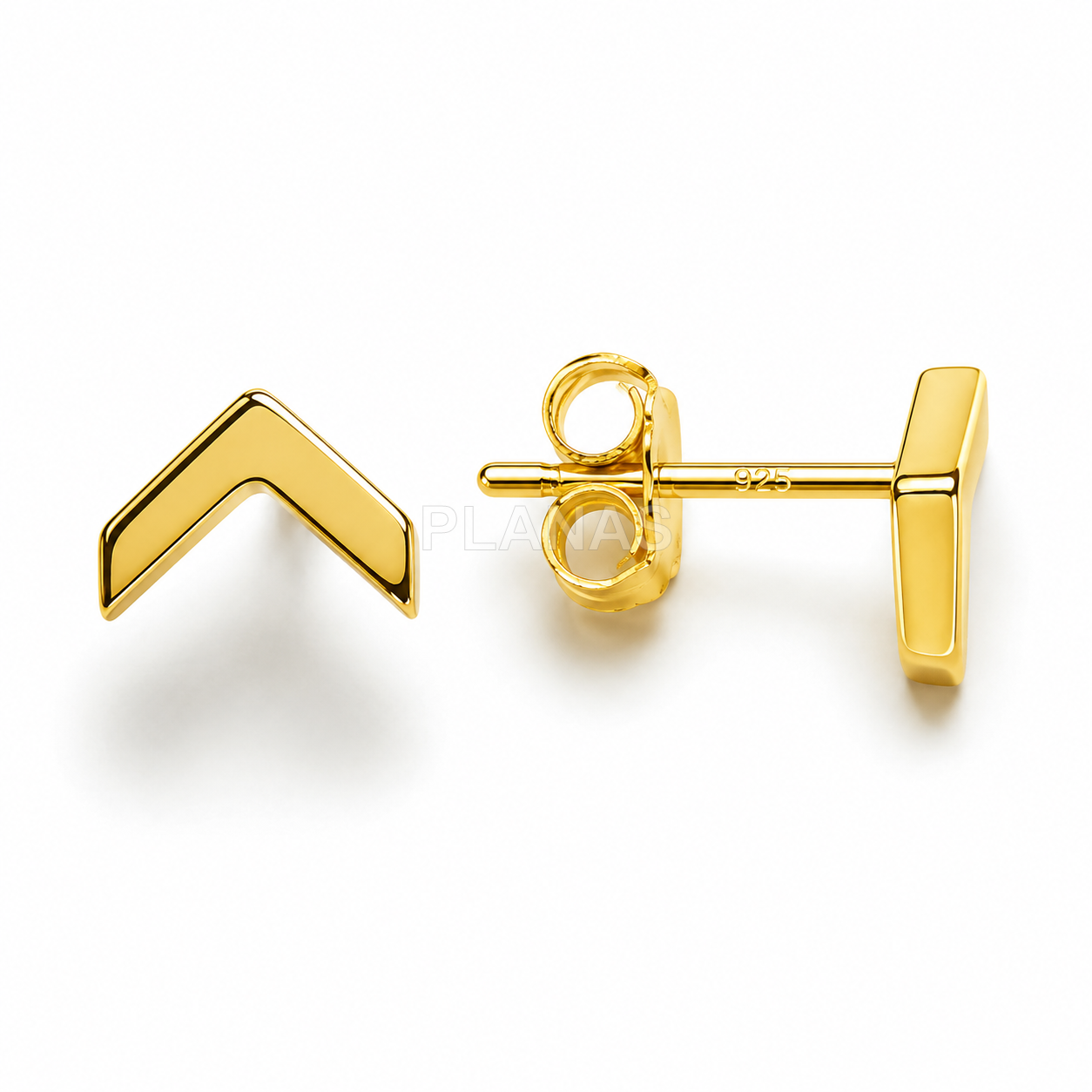 Pendientes en Plata de ley.  