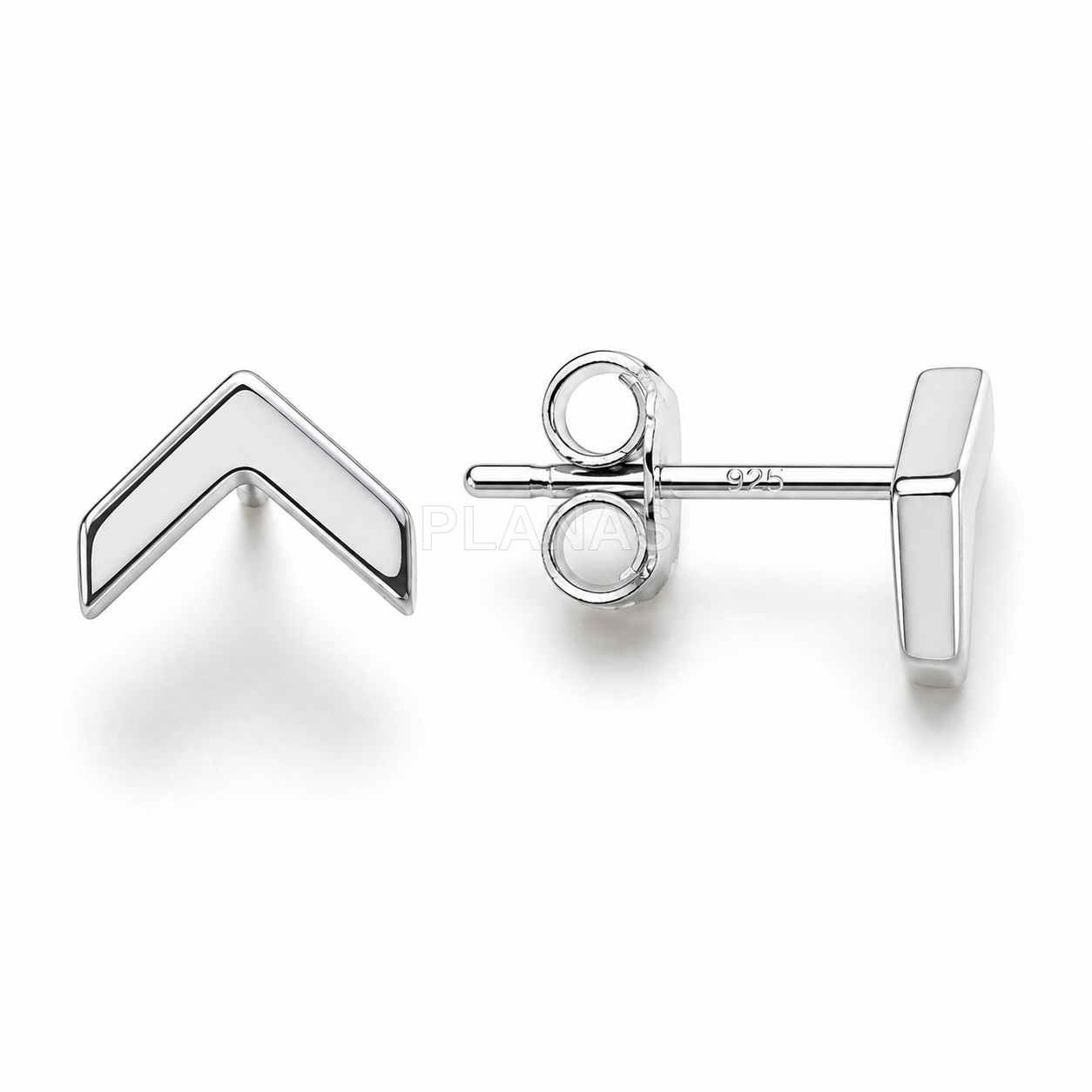 Pendientes en Plata de ley.  