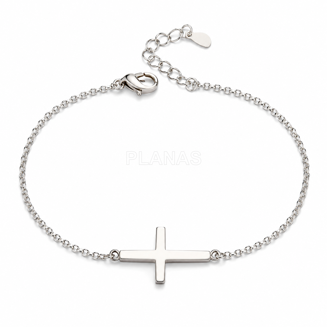 Pulseira em prata de lei.
