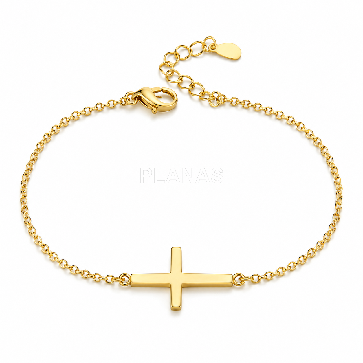 Pulseira em prata de lei.