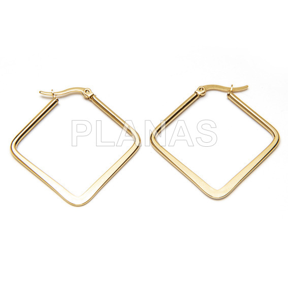 Aros rectangulares de acero inoxidable 2 piezas – chezmarblan