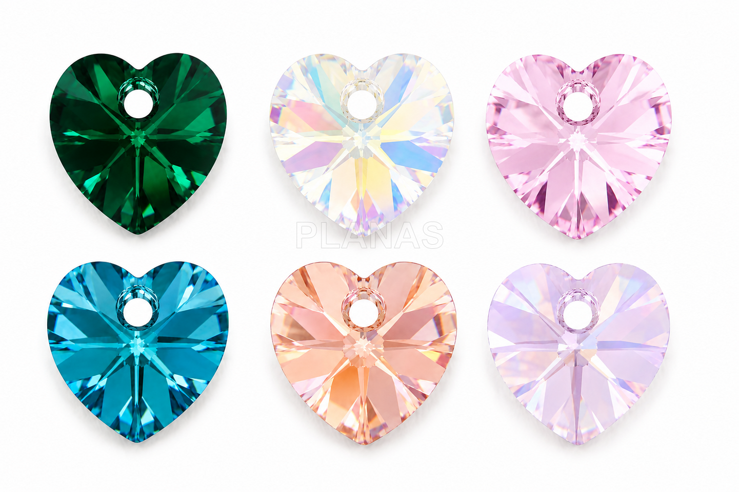 Colgante Corazón Componente Swarovski 10,3x10mm.