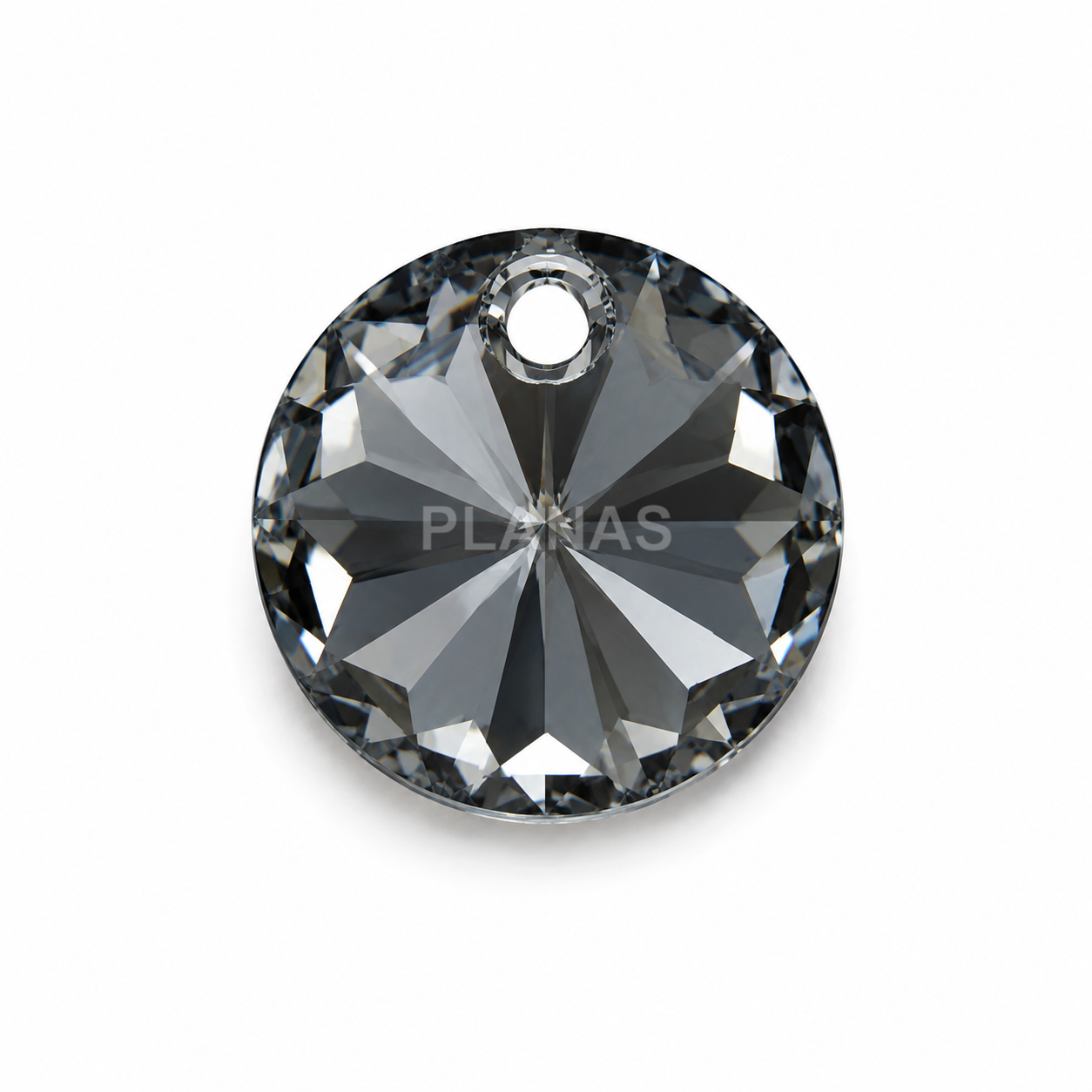 Pendente redondo swarovski de 8mm.