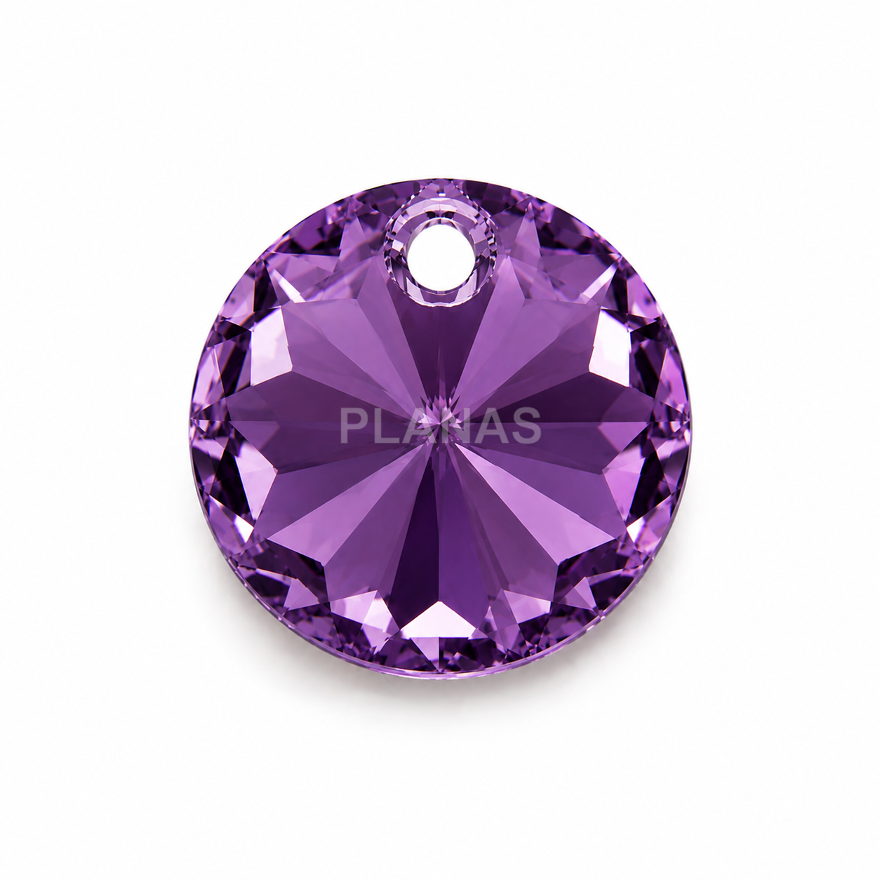 Pendente redondo swarovski de 8mm.