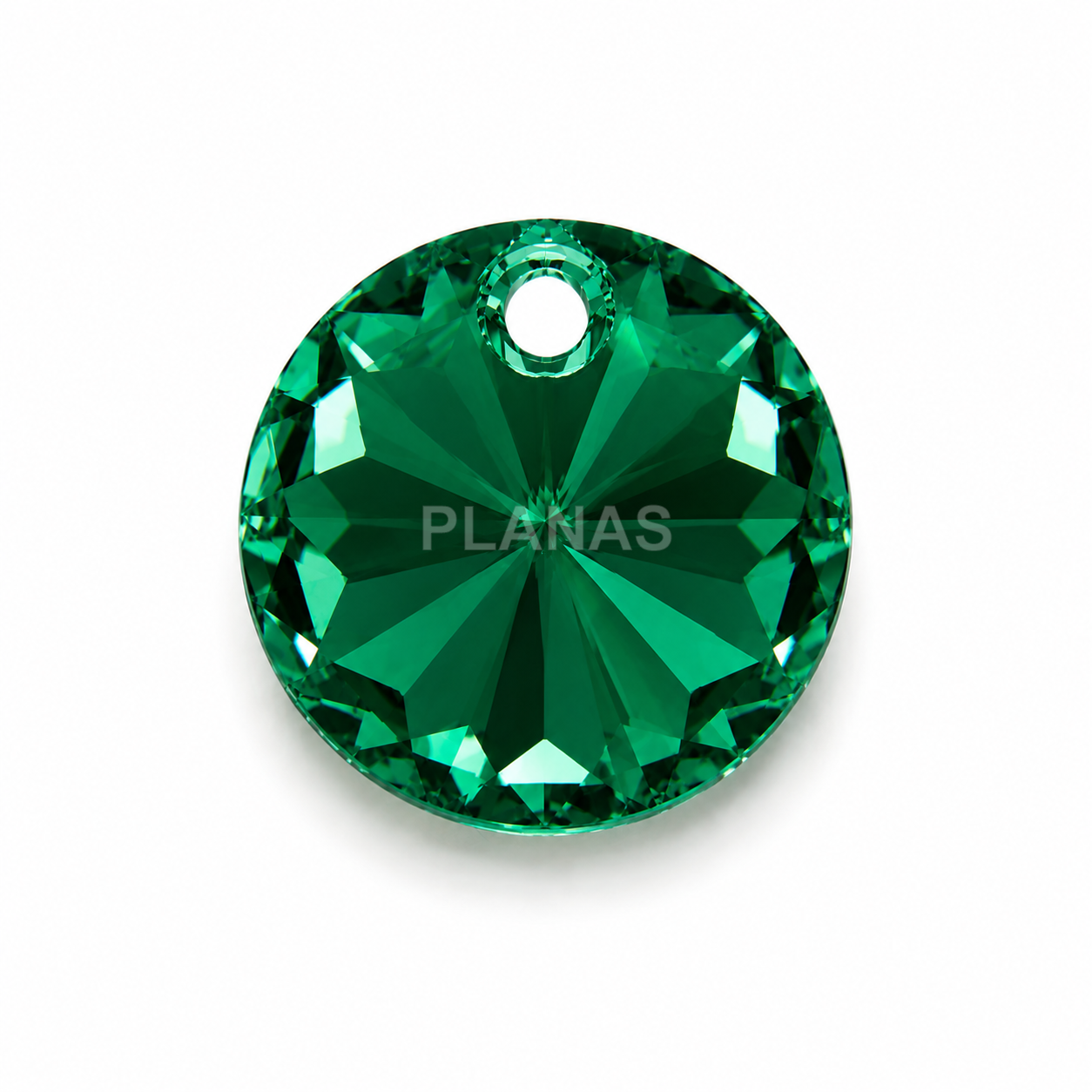 Pendente redondo swarovski de 8mm.