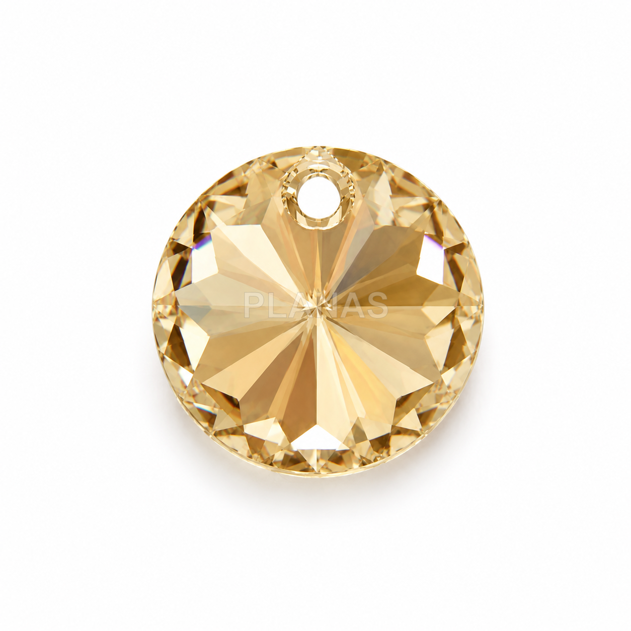 Pendente redondo swarovski de 8mm.
