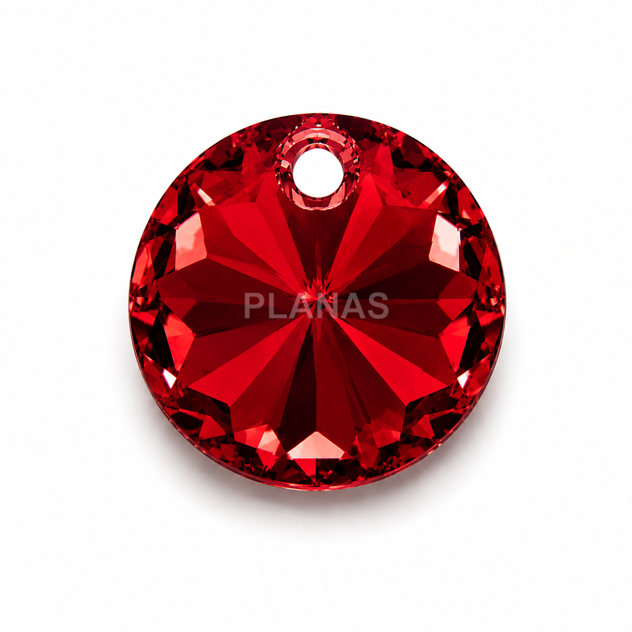 Pendente redondo swarovski de 8mm.
