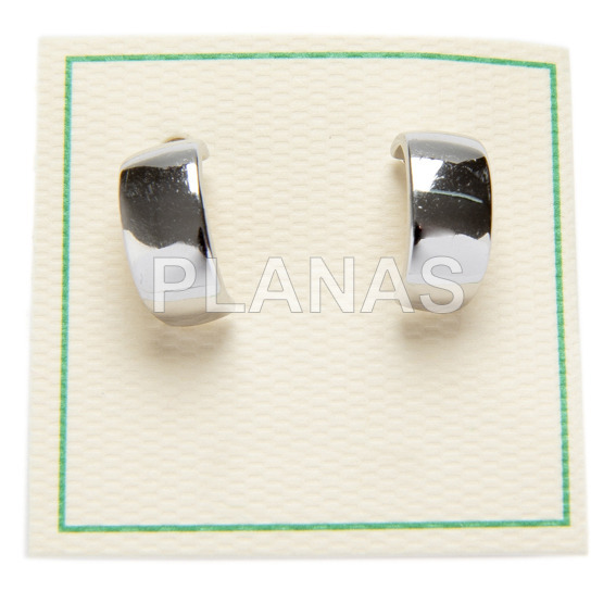 Pendientes en Plata de ley. 