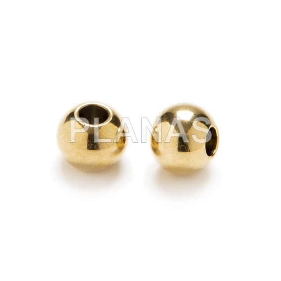 Bola en Acero Inoxidable de 5mm con agujero de 1mm.