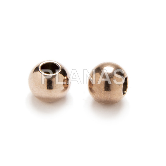 Bola en Acero Inoxidable de 5mm con agujero de 1mm.