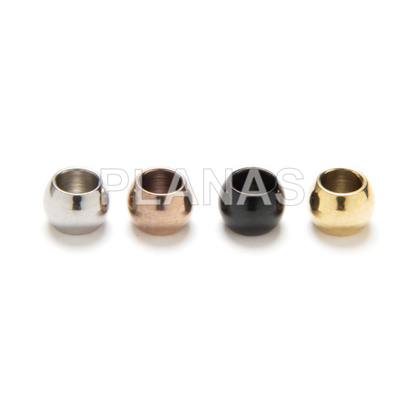 Bola en Acero Inoxidable de 5mm con agujero de 2,5mm.